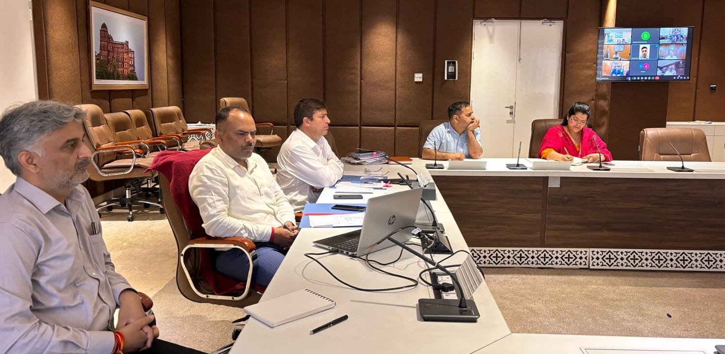Pandurang K. Pole, today took an extensive virtual review of poll preparedness in the Union Territory of Jammu and Kashmir here at Nirvachan Bhawan, Jammu.