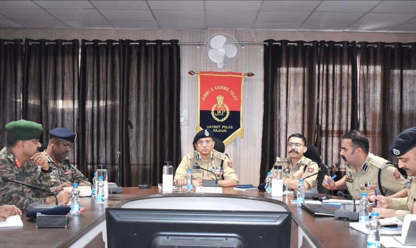 ADGP Jammu Anand Jain conducted Security Review Meeting at Rajouri