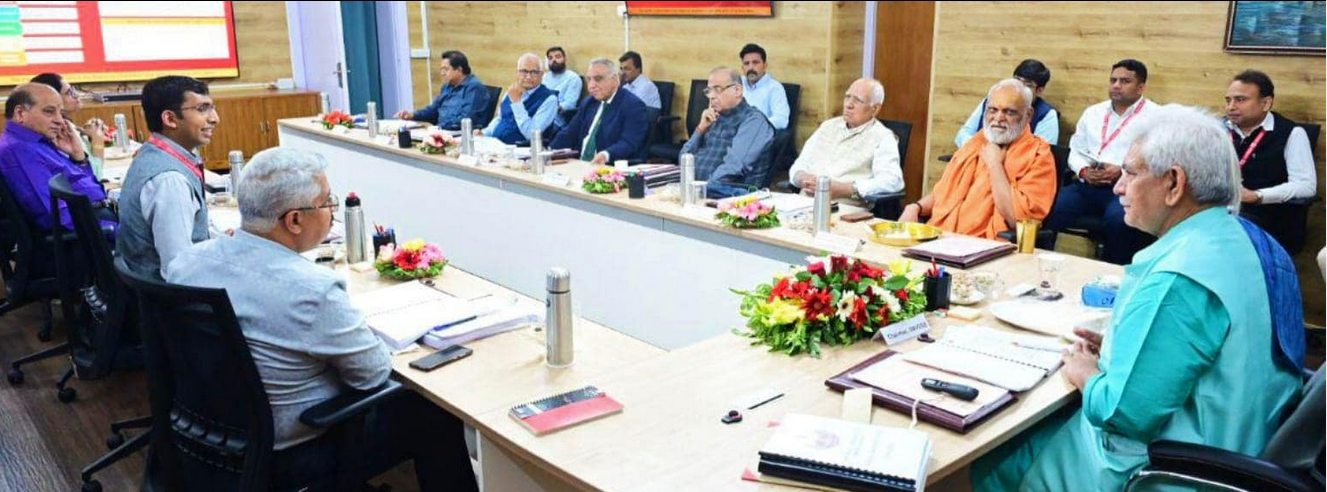 Lieutenant Governor Shri Manoj Sinha today chaired the 72nd Board Meeting of Shri Mata Vaishno Devi Shrine Board (SMVDSB) at Raj Bhawan