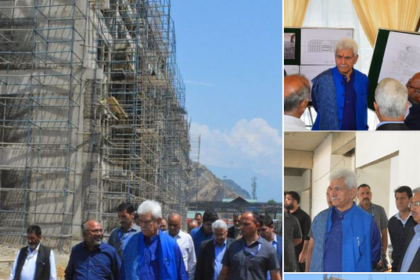 Lieutenant Governor Shri Manoj Sinha today reviewed the progress of the Office and Yatri Niwas of Shri Amarnath ji Shrine Board at Pantha Chowk, Srinagar.