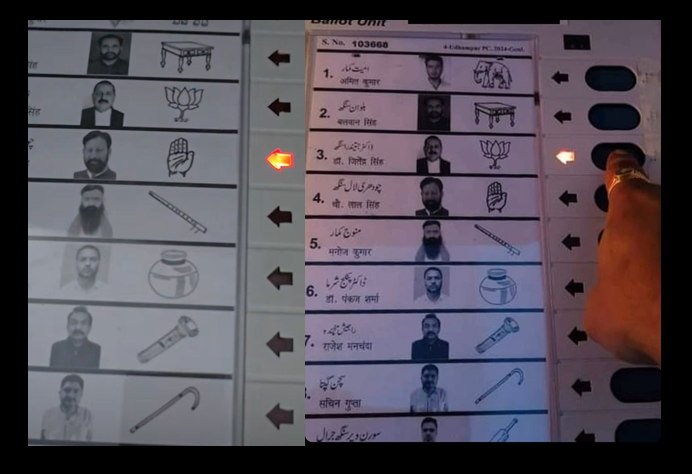 Controversy Erupts as Viral Images Show EVM Glowing for Specific Candidates: Violation of Electoral Laws Sparks Outrage