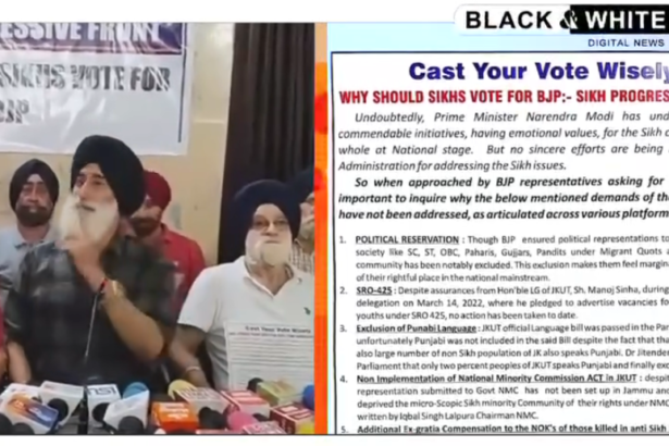 Sikh Progressive Front Unleashes Fury: Demands Unmet, Threats of Political Campaign Against BJP.