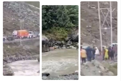Vehicle carrying nine persons rolled down in Nallah in Sonamarg : Three rescued, Six missing, Rescue Operation Going On