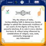 #IndianCitizens #Democracy #DemocraticTraditions #FreeFairElections #ElectionParticipation #ElectionPledge #Religion #Race #Caste #Community #Language #DemocraticValues