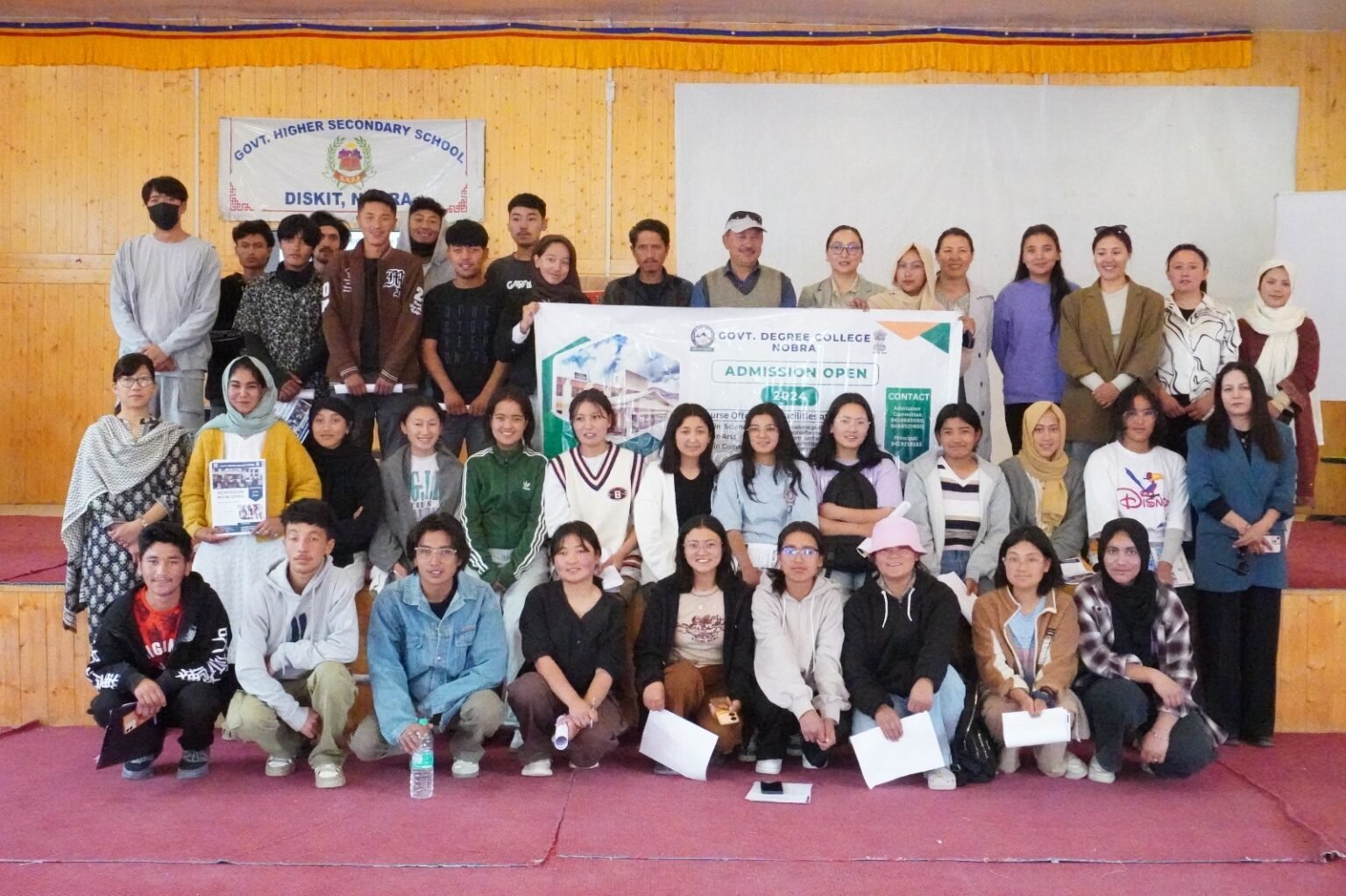 Admission Committee of Government Degree College, Nubra organised an admission counselling for the students of Government Higher Secondary School,