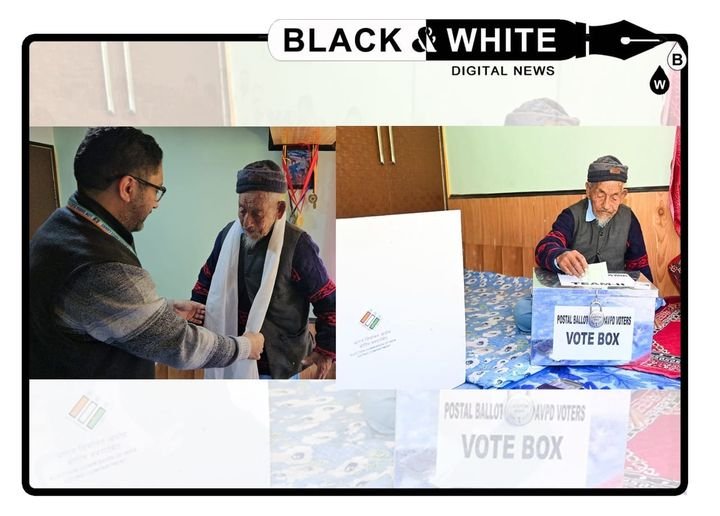 Centenarian Casts Ballot, Inspires Kargil in Democratic Showcase.