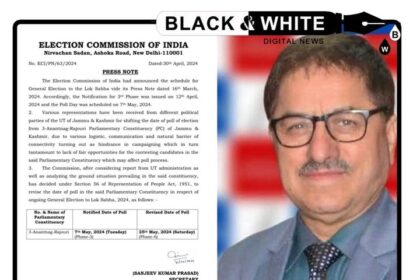 Triangular Contest Unfolds: Anantnag-Rajouri Polls Rescheduled to May 25 Amidst Political Intrigues