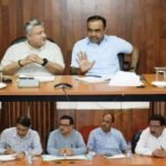 Divisional Commissioner Jammu reviews progress of work on DAK expressway in Reasi District.