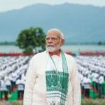 PM Modi Adorns Assam’s Gamosa At Yoga Event In Srinagar, Union Minister Sarbananda Sonowal Expresses Gratitude