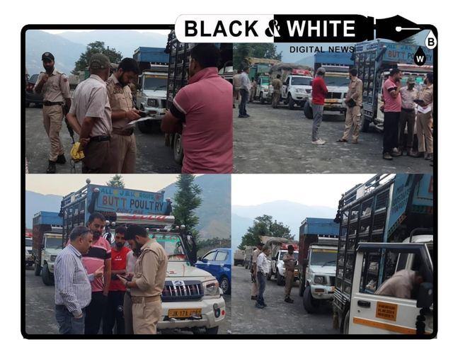 E-Challan drive conducted on NH-244 at Doda.