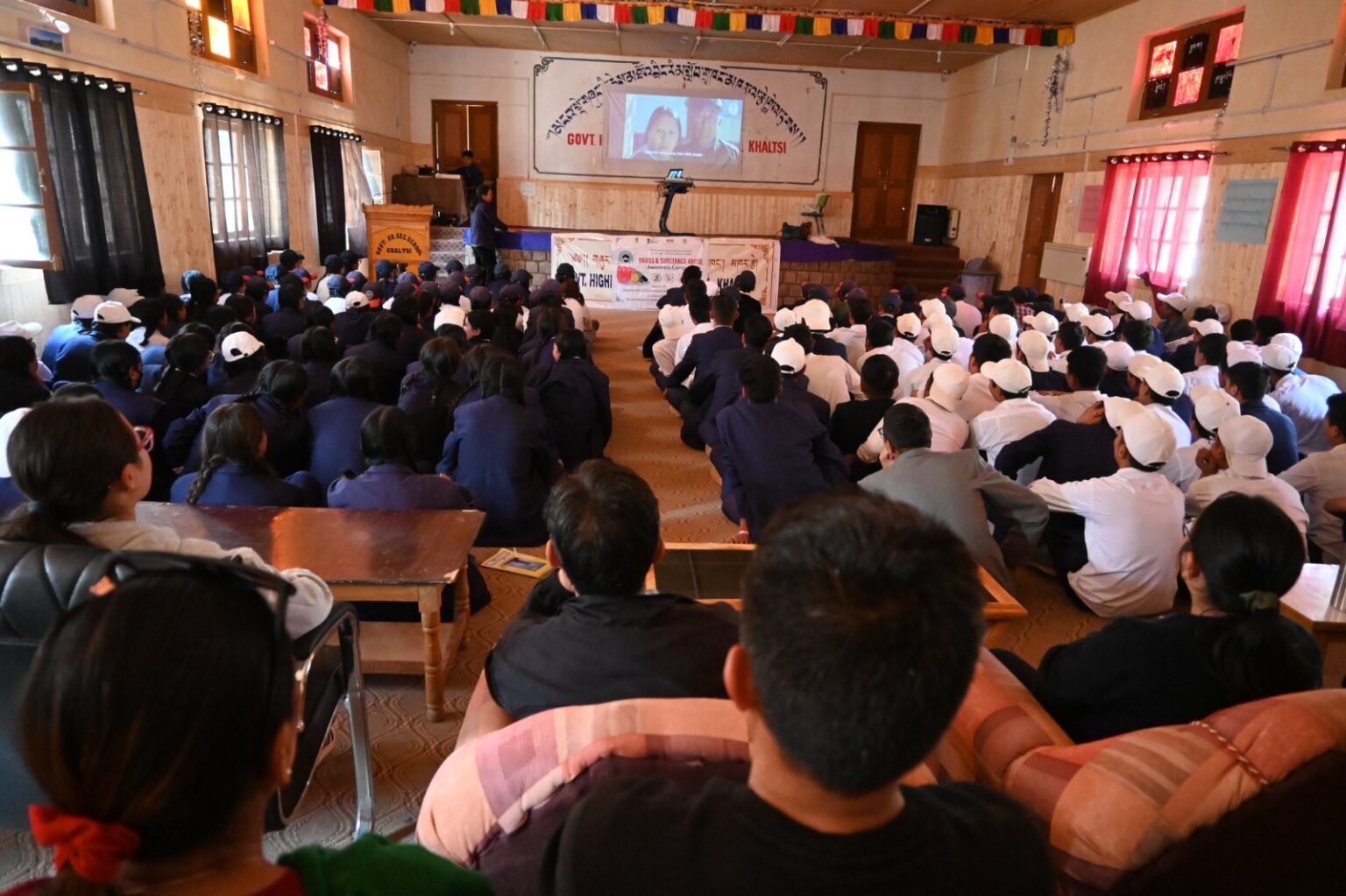 Awareness Programme on drugs and substance abuse organised at Govt. Hr. Sec School, Khaltse