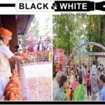 Lt Governor pays obeisance, lays foundation stone for Yatri Bhawan at Mata Kheer Bhawani Temple.