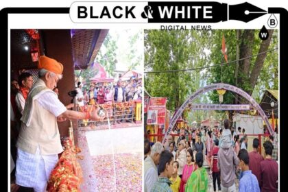 Lt Governor pays obeisance, lays foundation stone for Yatri Bhawan at Mata Kheer Bhawani Temple.