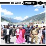 LG Manoj Sinha Reviews Amarnath Yatra Arrangements at Baltal Base Camp.