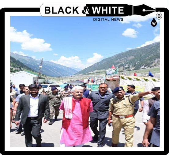 LG Manoj Sinha Reviews Amarnath Yatra Arrangements at Baltal Base Camp.