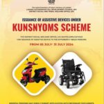 The District Social Welfare Office, Leh invites applications for issuance of assistive devices under Kunsnyoms Scheme to the differently abled persons.
