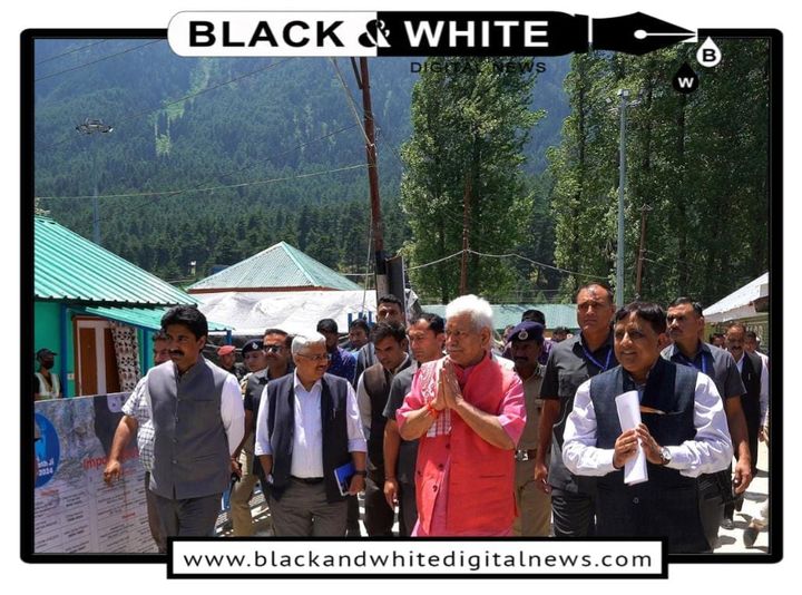 Shri Amarnath Ji Yatra-2024: Lt Governor visits Nunwan, Chandanwari base camps.