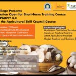 Eliezer Joldan Memorial College Leh, announces registration open for short term training course under PMKVY 4.0 part of Agriculture Skill council course.