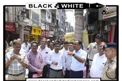 Div Com Jammu inspects progress of development works at Raghunath Bazaar.