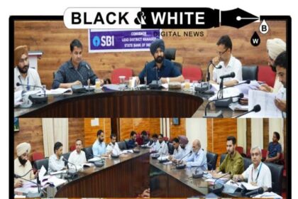 DC Doda chairs District Level Review Committee meeting.