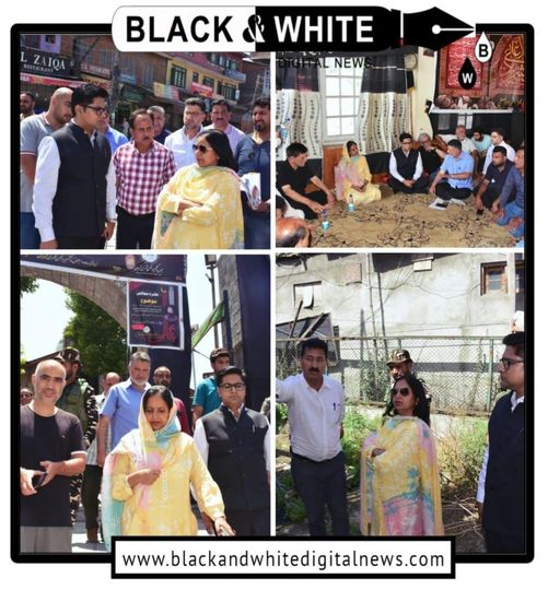 Mandeep Kaur visits Srinagar city; assesses arrangements for Muharam ul Haram.