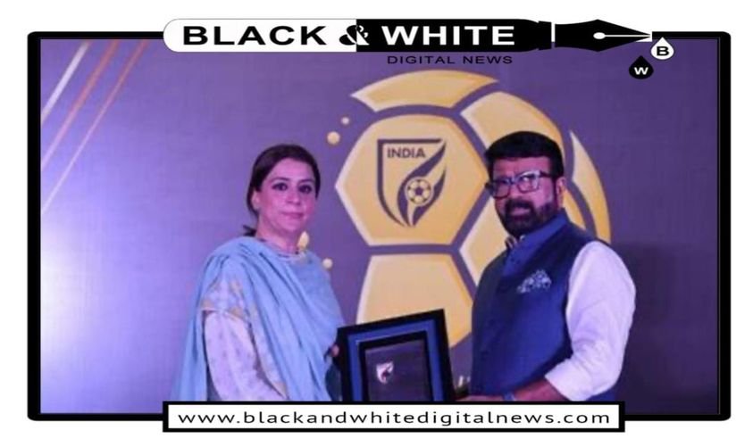 Secretary JK Sports Council Nuzhat Gull Honored at AIFF Awards 2024