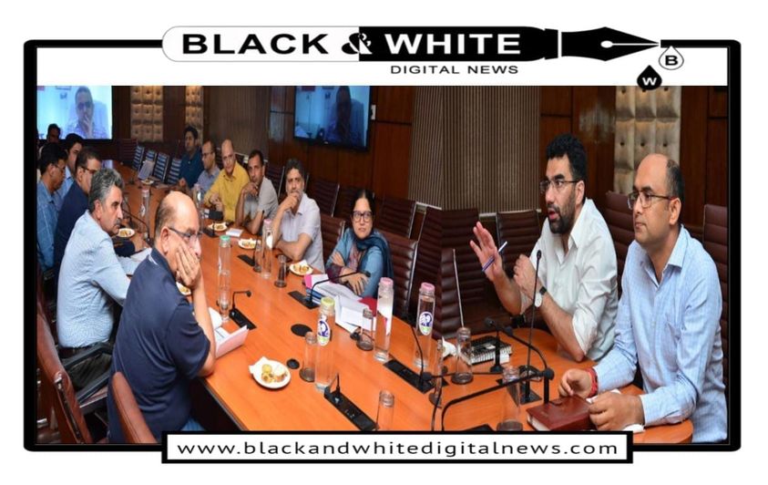 Bhupinder Kumar , Dr Abid hold joint review on progress of additional block at Bone & Joint Hospital Srinagar