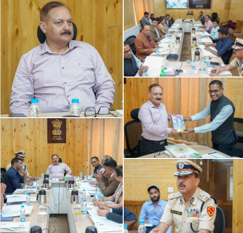 Advisor Ladakh Dr Pawan Kotwal chairs the 3rd meeting of the Union Territory Level Coordination Committee