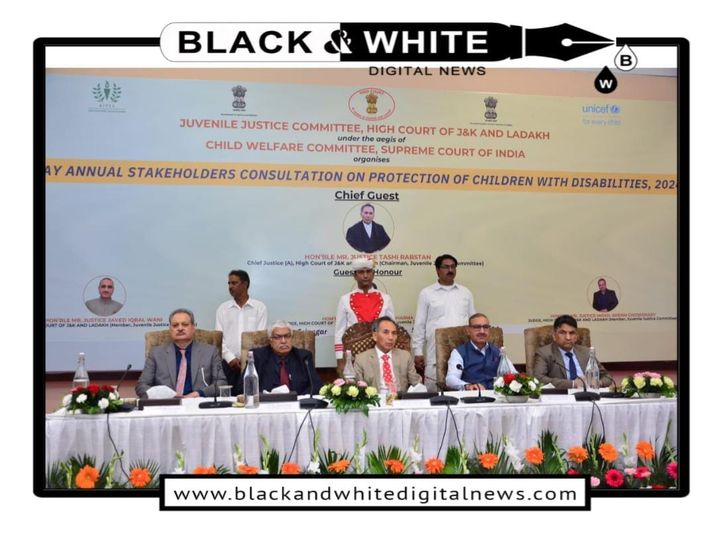 Justice Tashi Rabstan inaugurates 'Annual Consultation' on "Protection of Children with Disabilities" at SKICC