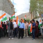 Press Release: "Har Ghar Tiranga" Rally led by SDM Nyoma enthralls the community.