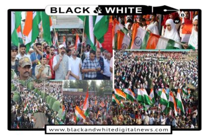Pulwama embraced by Tiranga: Thousands Participate in Mega Rally amidst Patriotic Zeal