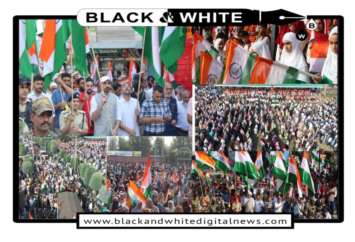 Pulwama embraced by Tiranga: Thousands Participate in Mega Rally amidst Patriotic Zeal