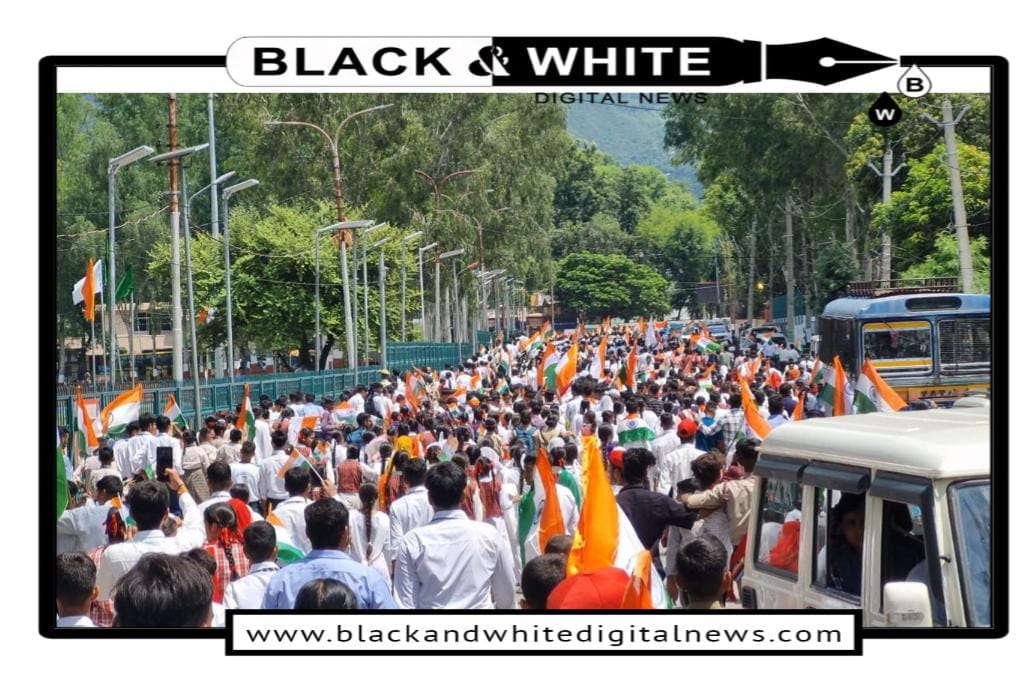 Mega Tiranga Rally organized in Reasi to celebrate 'Har Ghar Tiranga Campaign-2024'