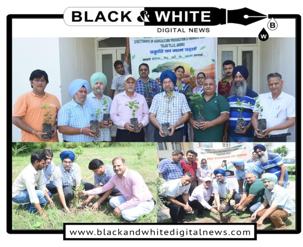 Directorate of Agriculture Jammu holds Plantation Drive under Swachhata Pakhwada