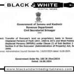 Jammu & Kashmir Government Sanctions Transfer of Evacuee Land to Displaced Persons of PoJK and West Pakistan Displaced Persons Section 254 C Controversy: Government Faces Criticism Over Ban on Land Transactions