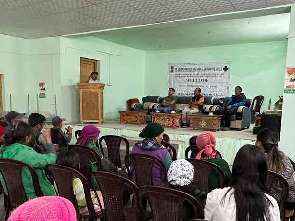 The Animal Husbandry Department Leh organized a two-day Veterinary Healthcare / Awareness Program at Nayrak and Photoksar of Khaltsi Sub-Division.