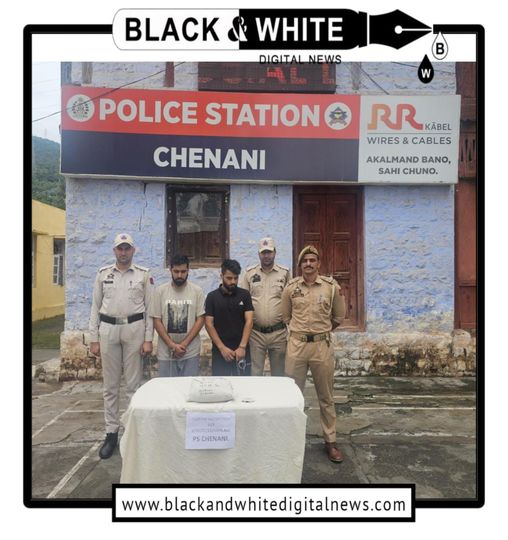 Chenani Police Foils Major Drug Smuggling Attempt: 1.3 Kg Charas Seized, Two Arrested