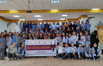 Press Release Mission Shakti District Hub for Empowerment of Women and One Stop Centre Leh under the Department of Social and Tribal Welfare Organizes Self-Defense Training Program on National Sports Day