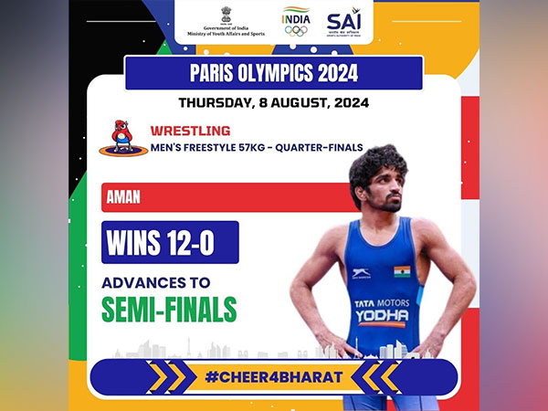 Paris 2024: Sehrawat Storms Into Semi-Finals With Technical Superiority Win In Men’s 57kg Event