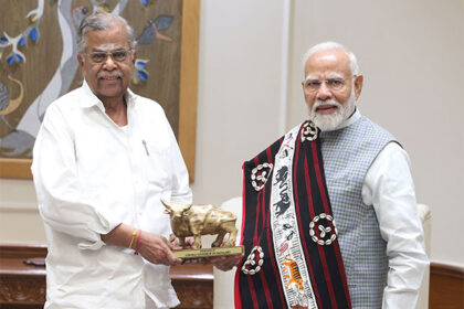 Prime Minister Narendra Modi On Thursday Met Nagaland Governor La Ganesan In Delhi
