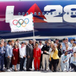 Olympic Flag Arrives In Los Angeles, Home Of The 2028 Games