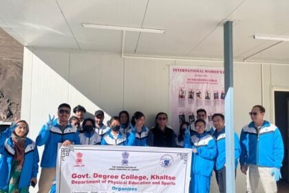 Press Release: Cleanliness Drive Held at Govt. Degree College Khaltse Campus