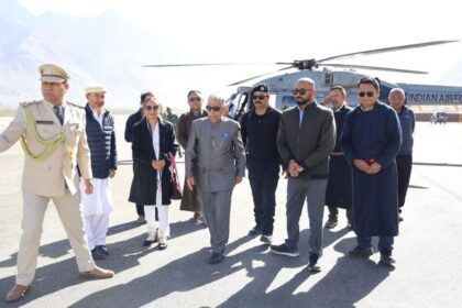 Press Release: Hon'ble Lt. Governor Brig [Dr] BD Mishra [Retd] and First Lady Smt Neelam Mishra visit Nubra Sub-Division