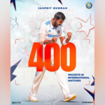 Jasprit Bumrah Becomes 10th Indian Bowler To Reach 400 International Wickets