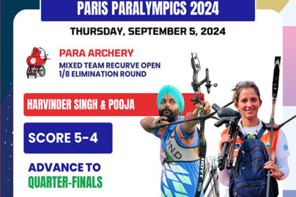 Paralympics: Para-Archers Harvinder Singh, Pooja Jatya Advance To QFs Of Mixed Team Recurve Open