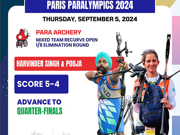 Paralympics: Para-Archers Harvinder Singh, Pooja Jatya Advance To QFs Of Mixed Team Recurve Open