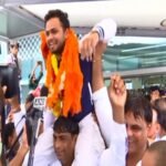 India’s History-Making Paralympians Touch Down In Delhi To Rousing Welcome