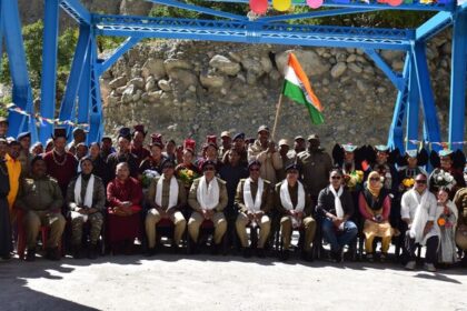 Hon’ble Councillor Skurbuchan Lhundup Dorjai virtually joins inauguration of 11 infrastructure projects in Ladakh by Hon’ble Defence Minister from Skurbuchan Bridge