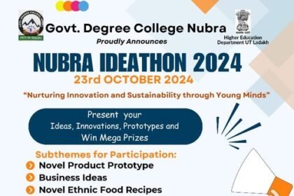 Govt. Degree College Nubra Set to Host Nubra Ideathon-2024