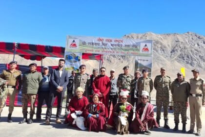 Hon’ble Deputy CEC Tsering Angchuk virtually joins inauguration of 11 infrastructure projects in Ladakh by Hon’ble Defence Minister from Nubra